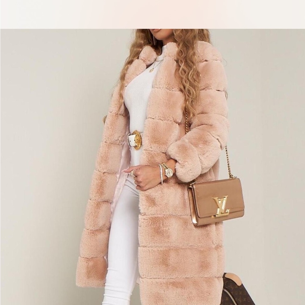 Oh Polly Blush Teddy Jacket XS